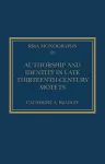 Authorship and Identity in Late Thirteenth-Century Motets cover