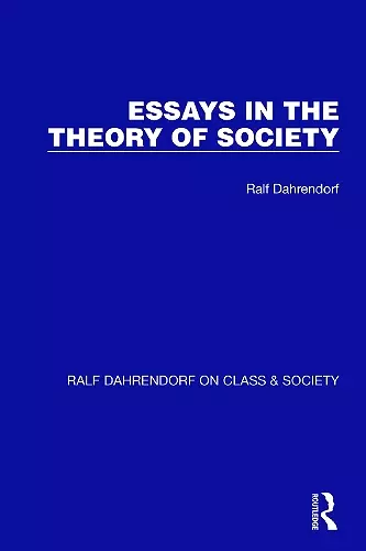 Essays in the Theory of Society cover