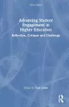 Advancing Student Engagement in Higher Education cover