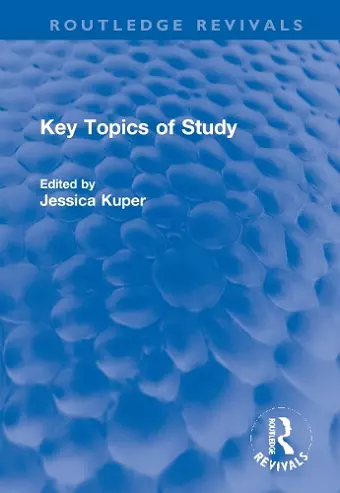 Key Topics of Study cover