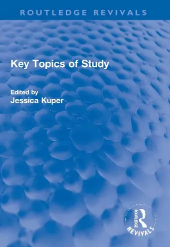 Key Topics of Study cover