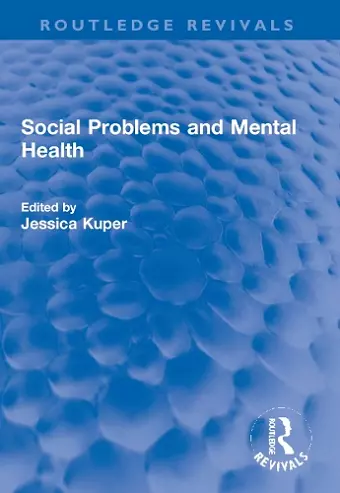 Social Problems and Mental Health cover