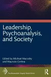 Leadership, Psychoanalysis, and Society cover