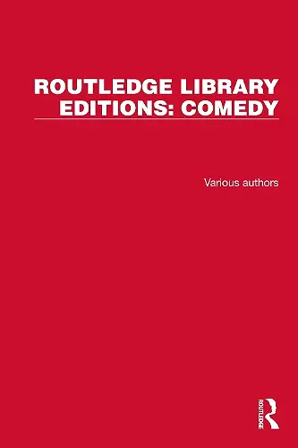 Routledge Library Editions: Comedy cover