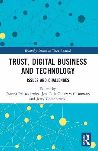 Trust, Digital Business and Technology cover