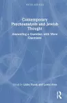 Contemporary Psychoanalysis and Jewish Thought cover