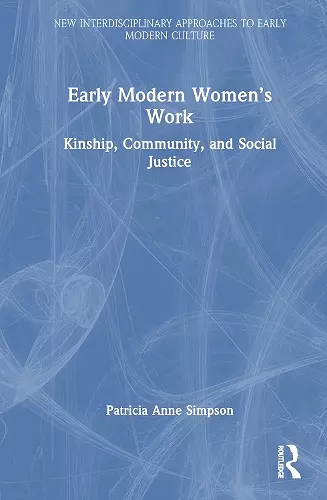 Early Modern Women’s Work cover