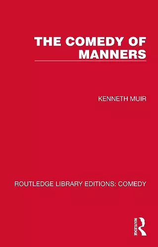 The Comedy of Manners cover