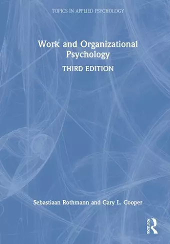 Work and Organizational Psychology cover