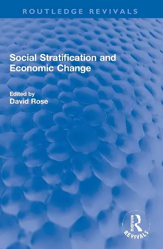 Social Stratification and Economic Change cover