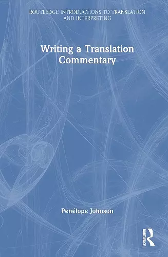 Writing a Translation Commentary cover