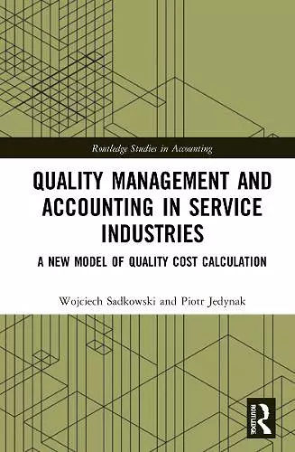 Quality Management and Accounting in Service Industries cover