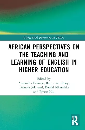 African Perspectives on the Teaching and Learning of English in Higher Education cover