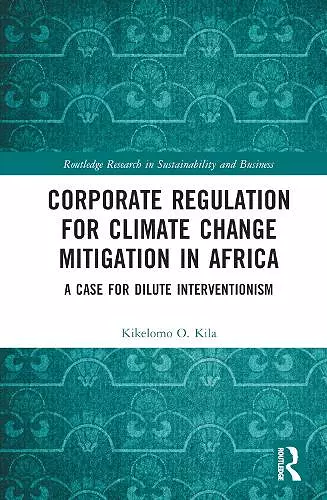 Corporate Regulation for Climate Change Mitigation in Africa cover