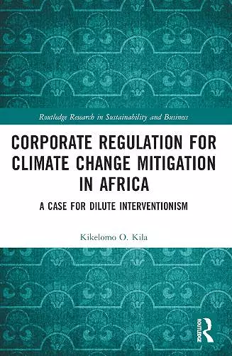 Corporate Regulation for Climate Change Mitigation in Africa cover