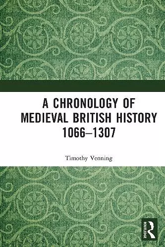 A Chronology of Medieval British History cover