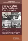 Interviewer Effects from a Total Survey Error Perspective cover