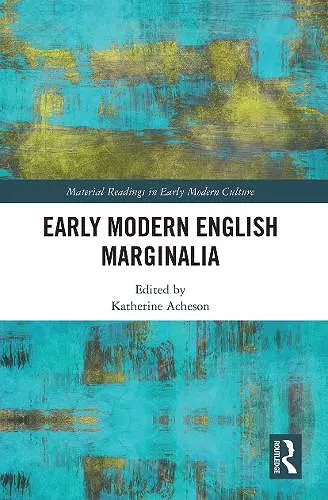 Early Modern English Marginalia cover