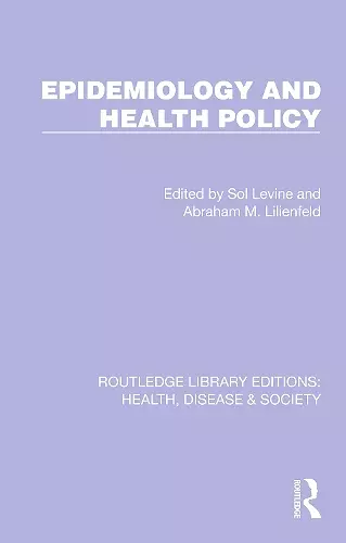 Epidemiology and Health Policy cover