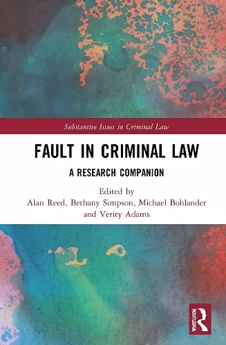Fault in Criminal Law cover