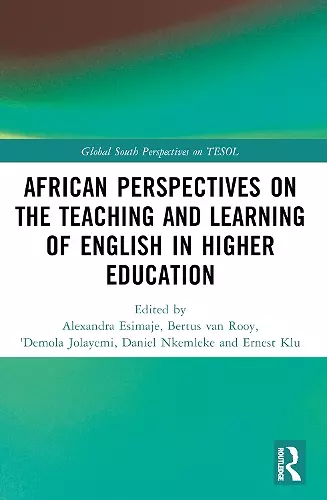 African Perspectives on the Teaching and Learning of English in Higher Education cover