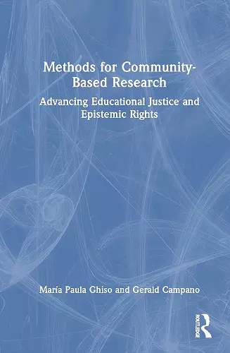 Methods for Community-Based Research cover