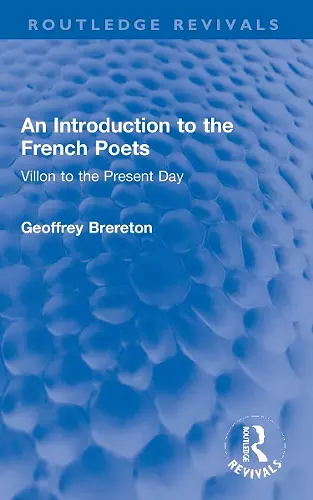 An Introduction to the French Poets cover