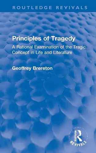 Principles of Tragedy cover