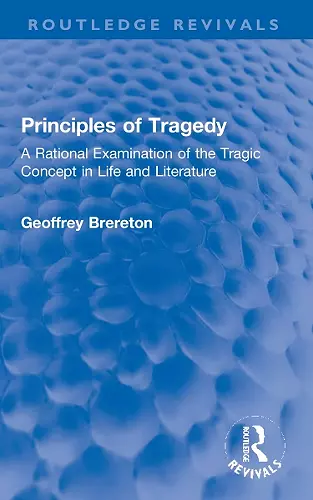 Principles of Tragedy cover