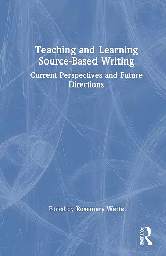 Teaching and Learning Source-Based Writing cover