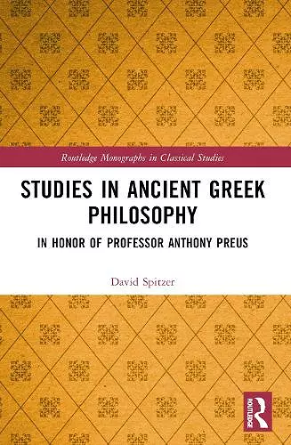 Studies in Ancient Greek Philosophy cover