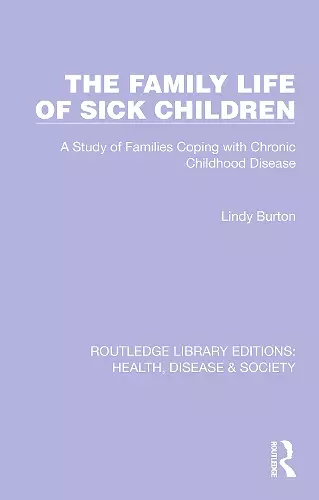 The Family Life of Sick Children cover