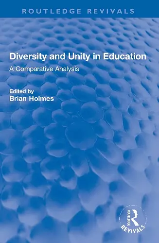 Diversity and Unity in Education cover