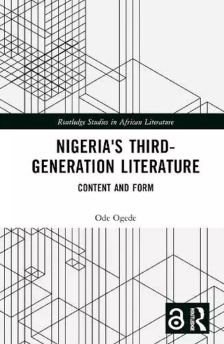 Nigeria's Third-Generation Literature cover