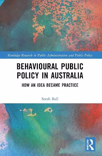 Behavioural Public Policy in Australia cover