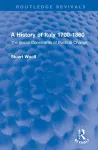A History of Italy 1700-1860 cover