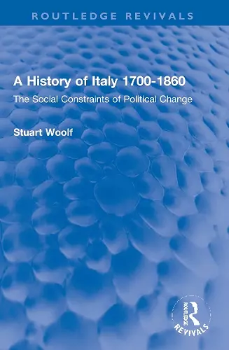 A History of Italy 1700-1860 cover