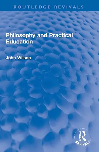 Philosophy and Practical Education cover