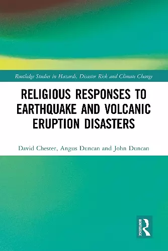 Religious Responses to Earthquake and Volcanic Eruption Disasters cover