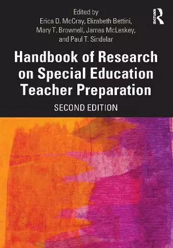 Handbook of Research on Special Education Teacher Preparation cover