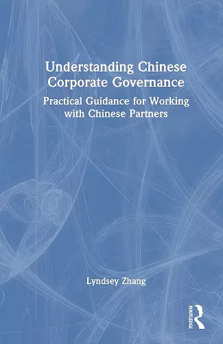 Understanding Chinese Corporate Governance cover