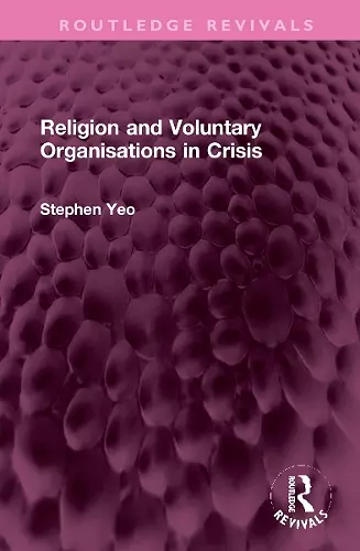 Religion and Voluntary Organisations in Crisis cover