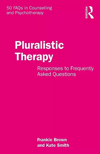 Pluralistic Therapy cover