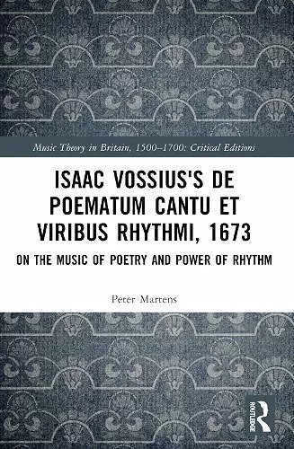 Isaac Vossius's De poematum cantu et viribus rhythmi, 1673 cover