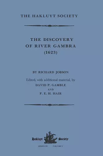 The Discovery of River Gambra (1623) by Richard Jobson cover