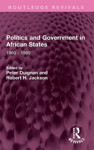 Politics and Government in African States cover