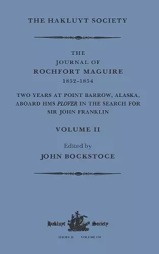 The Journal of Rochfort Maguire, 1852–1854 cover