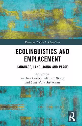 Ecolinguistics and Emplacement cover