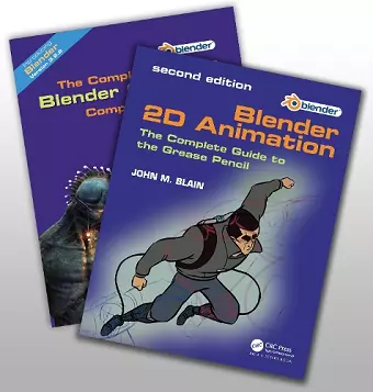 'The Complete Guide to Blender Graphics' and 'Blender 2D Animation' cover