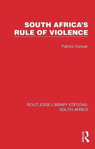 South Africa's Rule of Violence cover